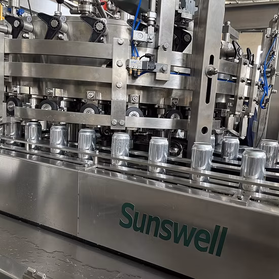 China-Hersteller Automatische Aluminium-Dosenabfülllinie 2-in-1-Monoblock-Konservenmaschine mit kohlensäurehaltigem Saft zum Füllen und Verschließen